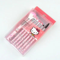 Hello Kitty Makeup Brush Set Fashion Cute Blush Eyebrow Lip Eye Shadow Brush Beauty Tool Women Girls Facial Makeup Tools Gifts Good Vibrations