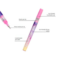 12 Colors Nail Art Pens Set Waterproof 0.5MM Nail Polish Pens Quick-Drying Nail Art Acrylic Paint Nail Pen Tools Salon Nail DIY Good Vibrations