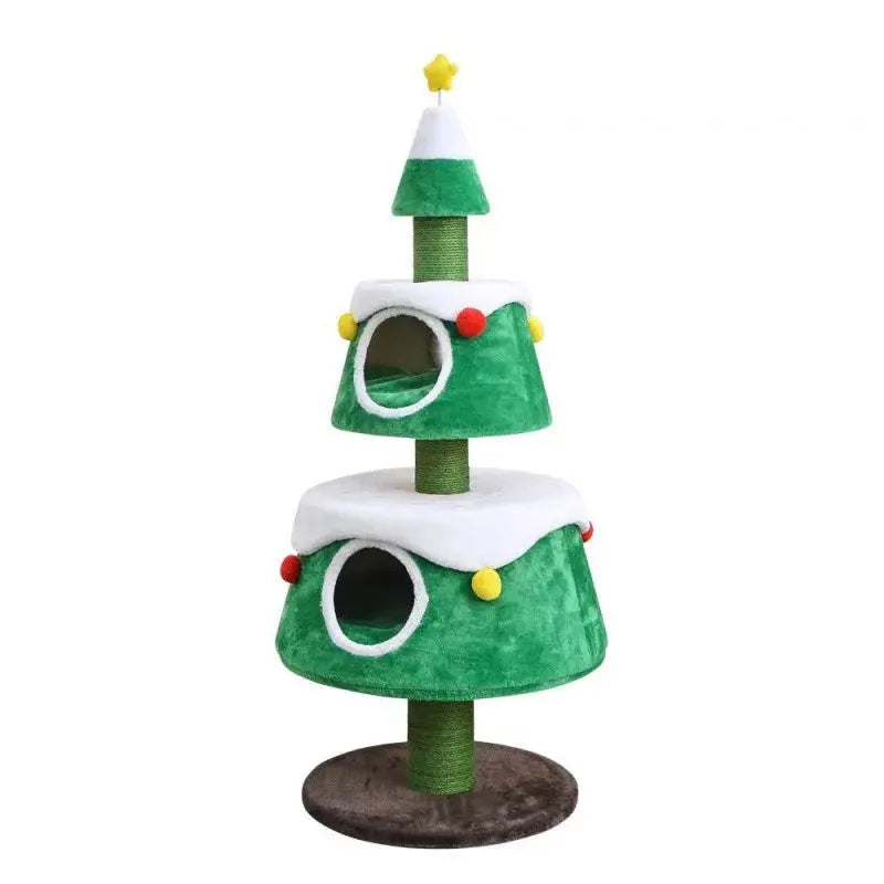 Christmas tree cat litter cat climbing frame cat tree sisal cat scratching column cat Good Vibrations