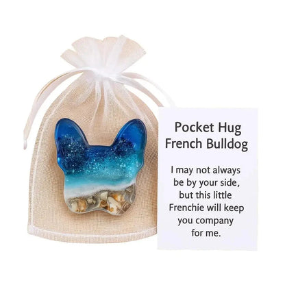 Ornament Pocket Hug Acrylic Figurine Acrylic Dachshund Cat Pocket Hug Token Beach-inspired Fox Wolf Ornament Keepsake For Loved Good Vibrations