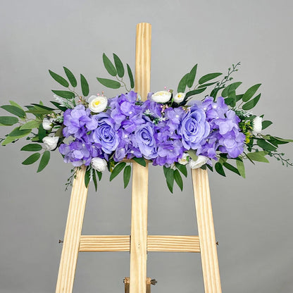 Artificial Wedding Arch Flower Wedding Garland Silk Flower Row Wedding Table Centerpiece Floral Backdrop Wall Arch Decoration Good Vibrations