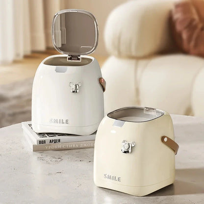 Beishan 2L Luxury Desktop Trash Can, Small Paper Basket With Handle, Suitable For Offices, Bedrooms, Living Rooms, Etc Good Vibrations Adult Super Store