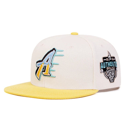 Unisex A Letter Embroidery Side Basketball Hip-hop Hats Spring Autumn Outdoor Adjustable Casual Baseball Caps Sunscreen Hat Good Vibrations