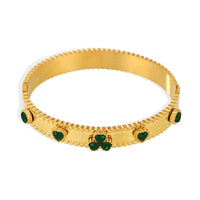 Women's Bracelet Gear Buckle Inlaid with Love Zircon Stainless Steel Fashion Versatile Jewelry Accessories Good Vibrations