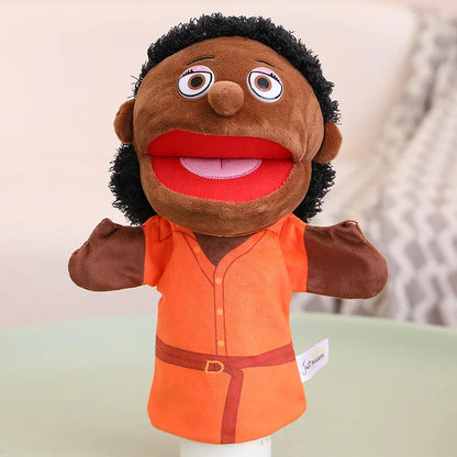 28-33cm Kids Plush Finger & Hand Puppet Popular Activity Boy Girl Role Play Bedtime Story Props Family Role Playing Toys Doll Good Vibrations