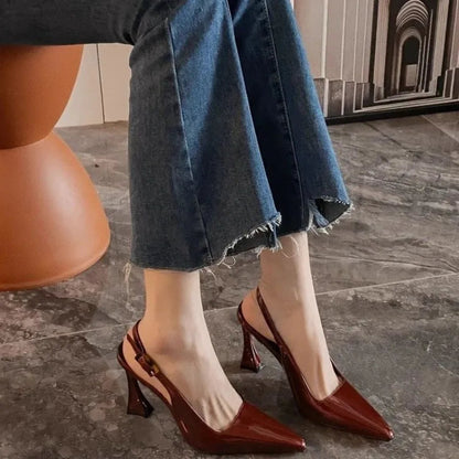 Fashion High Heels Luxurious Versatile Women's Shoes Slim Heel Temperament New Heeled Sandals Spring Elegant Pointed 2025 Pumps Good Vibrations