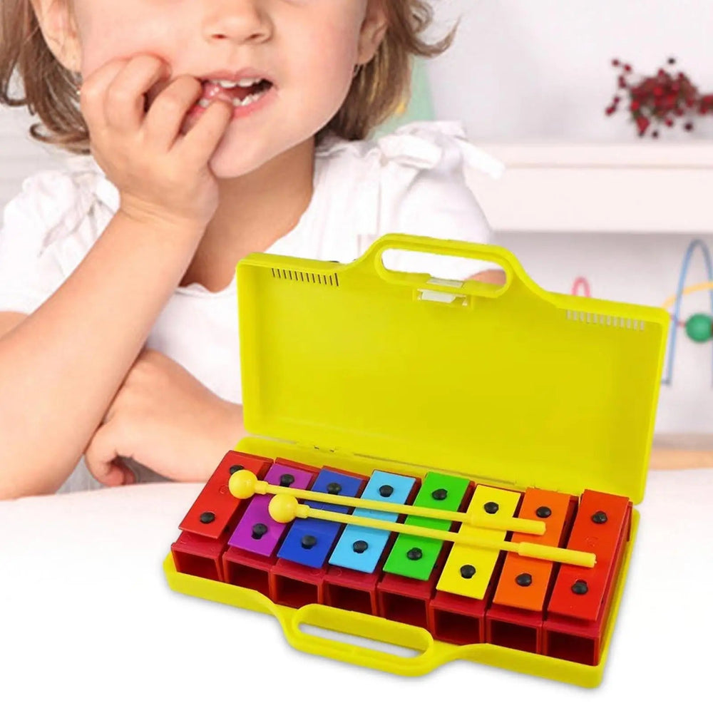 Xylophone with Mallets Colorful Musical Toy Boys Girls Music Teaching Improving Hand Eye Coordination Valentine's Day Gifts Good Vibrations