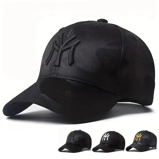 Fashion Letter Embroidery Camouflage Baseball Hats Spring and Autumn Outdoor Adjustable Casual Hats Sunscreen Hat Good Vibrations