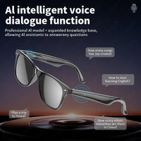 high-tech AI smart glasses can be equipped with various lenses such as sunglasses, blue light, myopia, Men women smart glasses Good Vibrations
