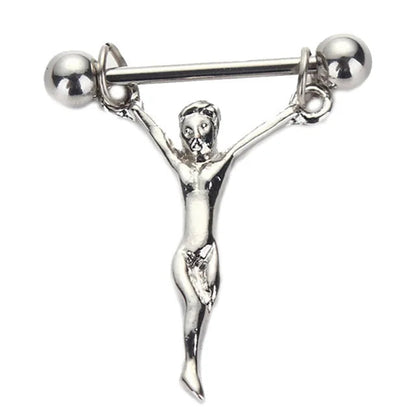 Straight Rod Snake Wing Nipple rings Breast Ring Heart Shaped Adjustable Nipple Piercing Human Jewelry Good Vibrations