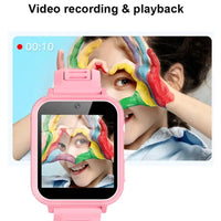Children's Wristwatch 24 Games Kids Smart Watch Music Play Pedometer Tracker Time Display Video Audio Record Torch Smartwatch Good Vibrations