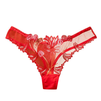 Sexy Lingerie Underwear Women Thong Womens Mesh Full Embroidery Sexy Panties Womens Bikini String Panties Womens Plus Size Good Vibrations