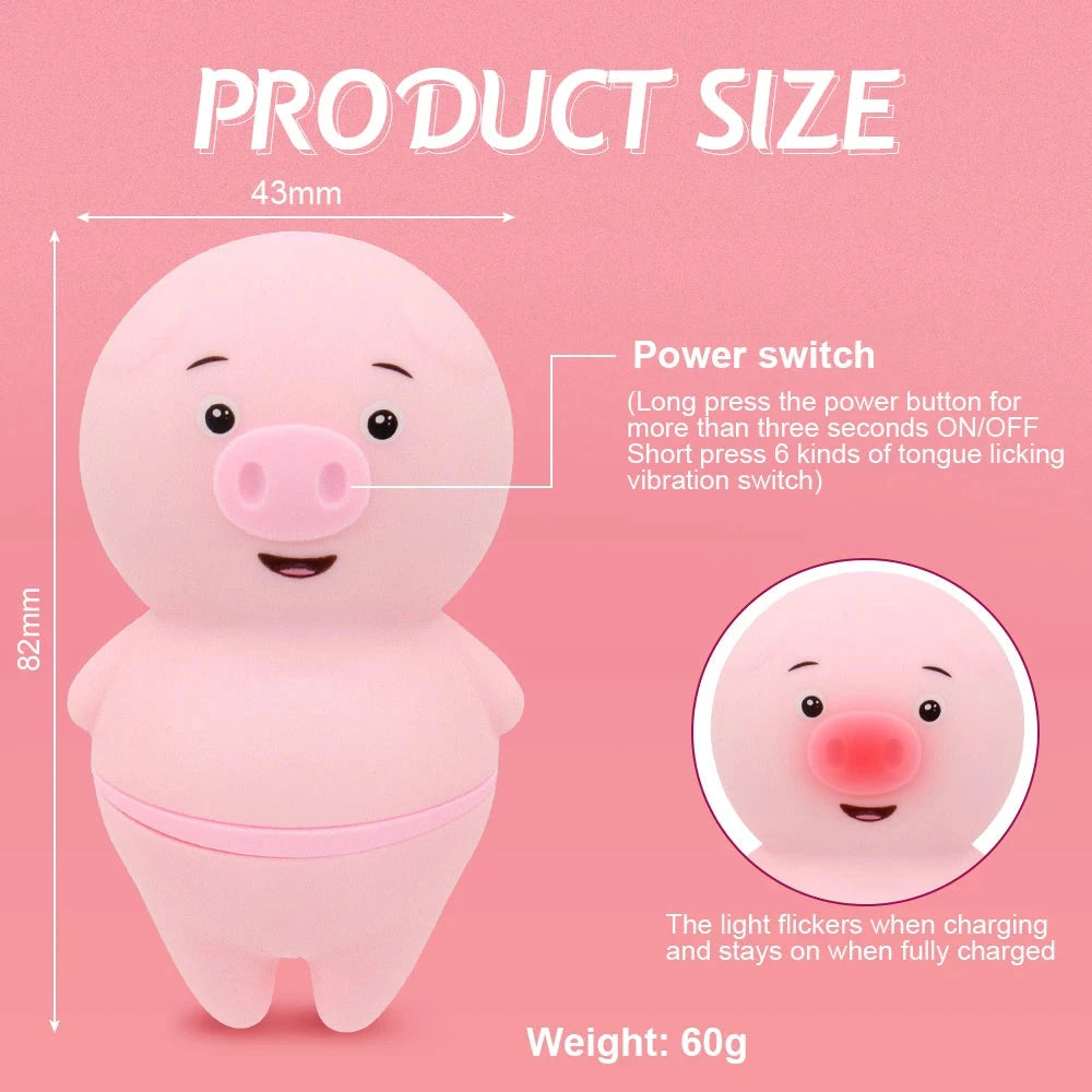 G Spot Clitoral Stimulator Clitoris Licking Sucking Sexy Pig Vibrator for Woman Clit Nipple Sucker Massager Blowjob Fast Orgasm Good Vibrations Adult Super Store