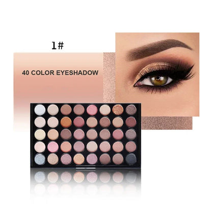 Glitter Eyeshadow In Bar Palette Matte Pearlescent Shimmer Shine Nude Eye Pigments Waterproof Professional Eye Makeup Cosmetics Good Vibrations