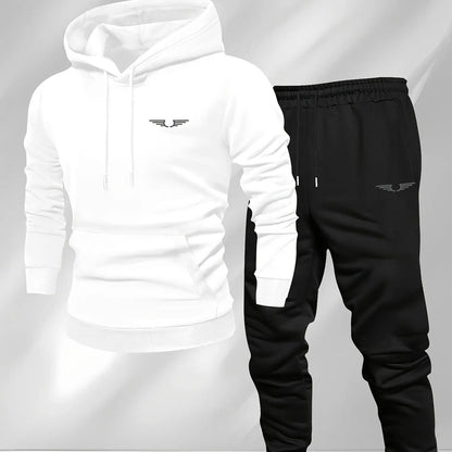 Hooded sweatshirt for men trendy American streetwear style long-sleeved top for men 2025 new autumn stylemen's clothing Good Vibrations