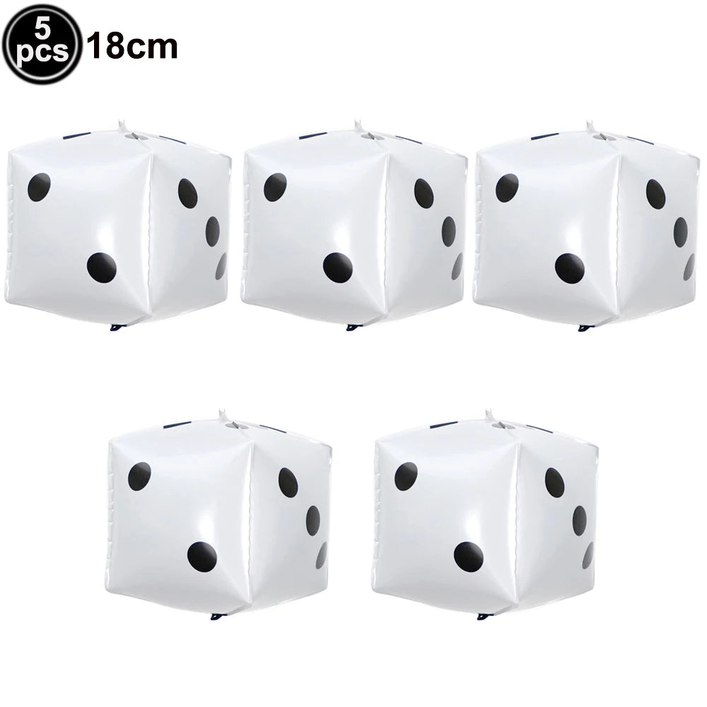 Casino Theme Party Decorations Las Vegas Hanging Poker Cube Dice Hanging Casino Party Ceiling for Casino Night Decor Supplies Good Vibrations