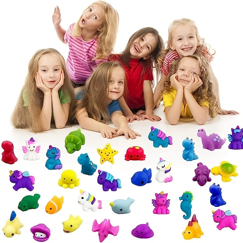 1/12 Unicorn Kawaii Squishies Mochi Squishy Toys Stress Relief Toys for Kids Boys Girls Party Favors Birthday Gifts Prizes Good Vibrations