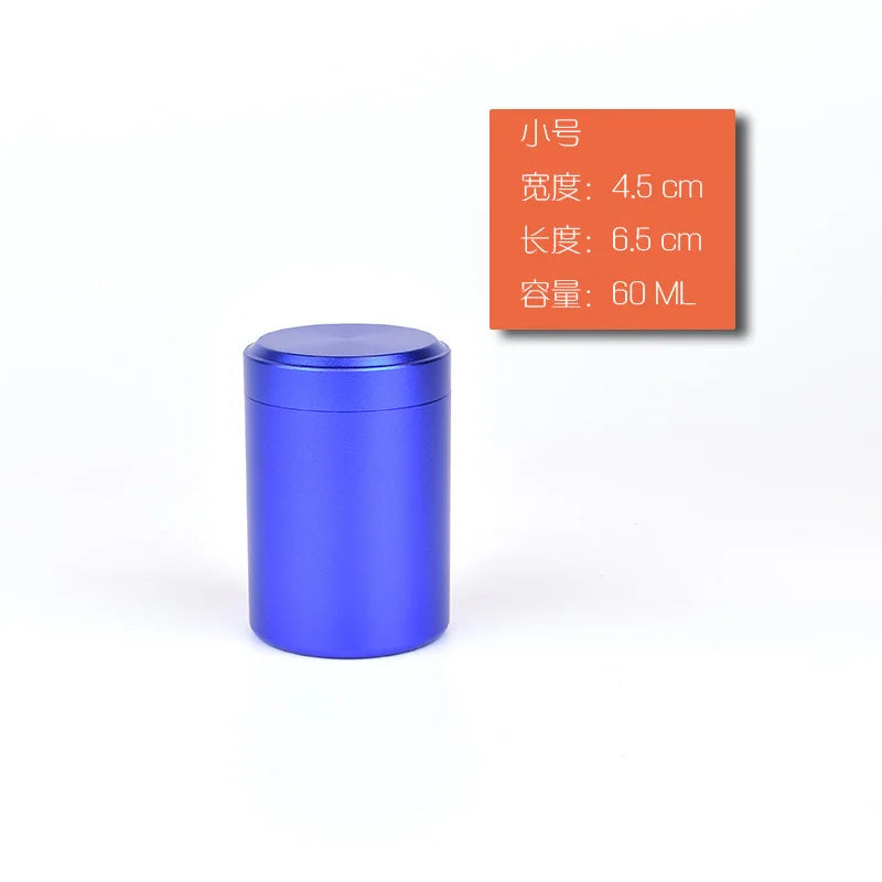 New Airtight Smell Proof Container Quality Stainless Steel Mini Tea Cans Herb Stash Jar Tea Coffee Storage Box Tea Caddies Box Good Vibrations Adult Super Store
