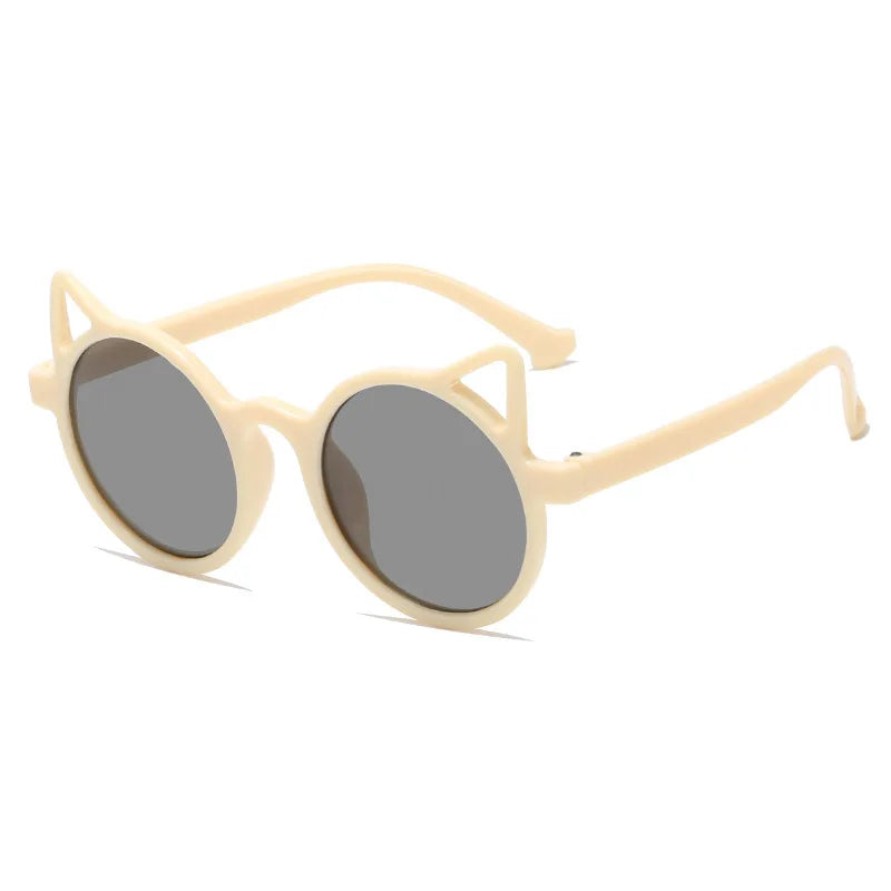 Girls Boys Cute Animal Cartoon Ears Sunglasses Outdoor Sun Protection Children Lovely Vintage Sunglasses Protection Classic Kids Good Vibrations