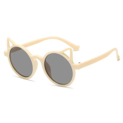 Girls Boys Cute Animal Cartoon Ears Sunglasses Outdoor Sun Protection Children Lovely Vintage Sunglasses Protection Classic Kids Good Vibrations
