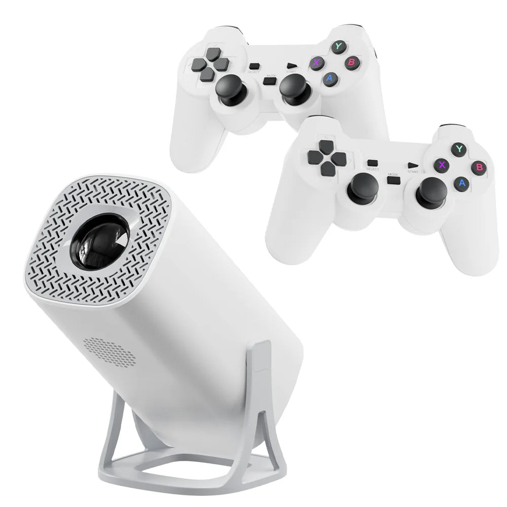 S40MAX Android 11 Gaming Projector 64GB TF Card Wireless Gaming Controller Dual WIFI 1280*720P Home Theater Portable Projector Good Vibrations