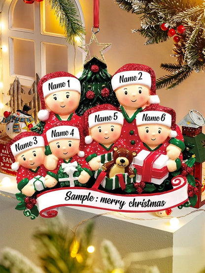 Christmas Pendant DIY Personal Family Christmas Decorations For Home 2023 Navidad Christmas Tree Hanging Ornament New Year 2024 Good Vibrations