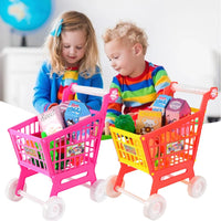 21 Pieces Trolley Toys Interactive Play Set Shopping Cart Play Set Role Play Toys Pretend Play Educational Toy for Children Kids Good Vibrations