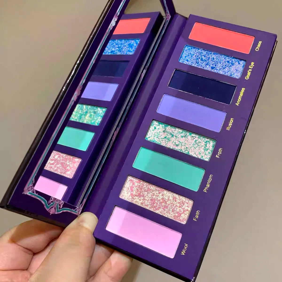 Narimi 10 Color Highly Pigmented Eyeshadow Palette Matte Shimmer Easy Halo-dye Eye Shadow Long Lasting Natural Colors Eye Makeup Good Vibrations