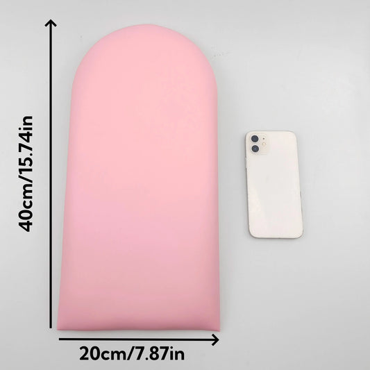 1PC 40x20cm Bed Headboard Bedroom Decor Head Board Wood Wall Panels Home Decoration Tatami Anti-collision Soft Back Wall Mat Good Vibrations