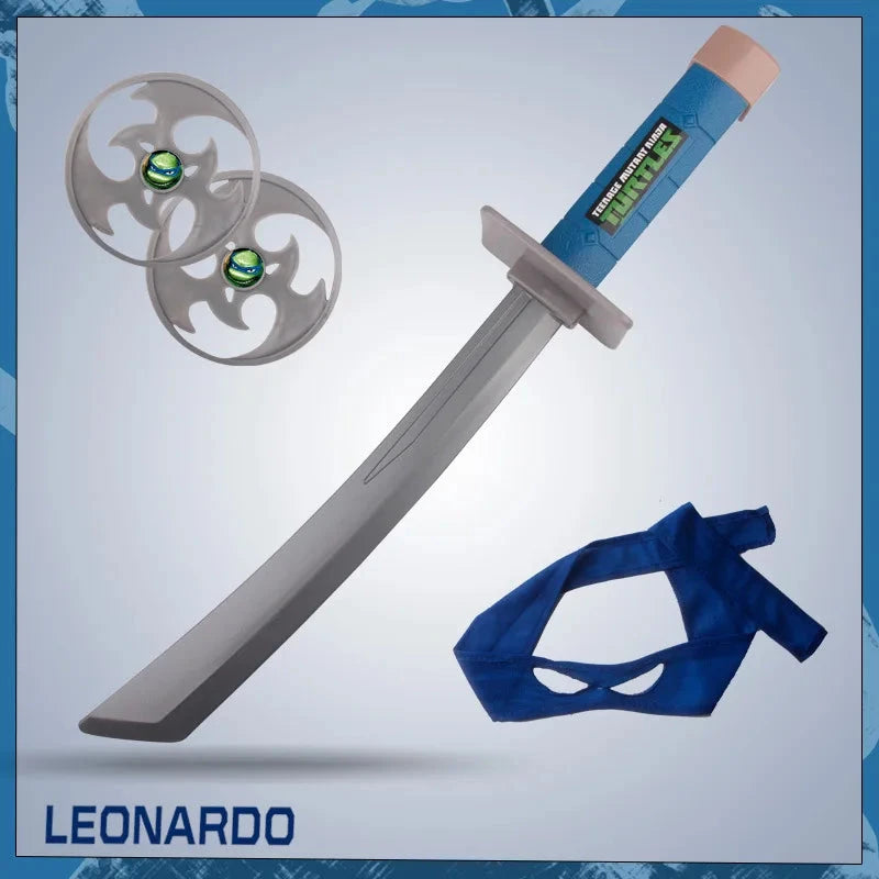 Teenage Ninja Turtles Eye Mask Nunchaku Darts Knife And Knife Can Anime Cosplay Wear Children's Performance Weapons Props Gifts Good Vibrations