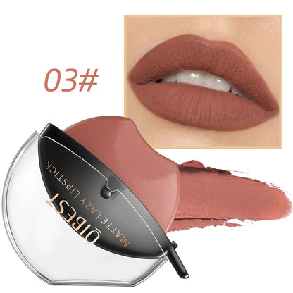 Lip-shaped lipstick seal Sip into makeup lazy blush lipstick Matte makeup effect Moisturizing lip gloss Waterproof non-stick cup Good Vibrations