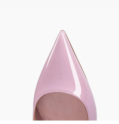 High heeled shoes for women 2024, pink slim heel, light lipstick base, sexy temperament, not tiring, single foot shoes Good Vibrations
