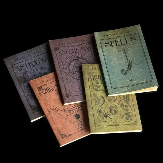 Herbalism Textbook Astrology Book Vintage Scrapbooking Charmed Book Journal Notebook Good Vibrations