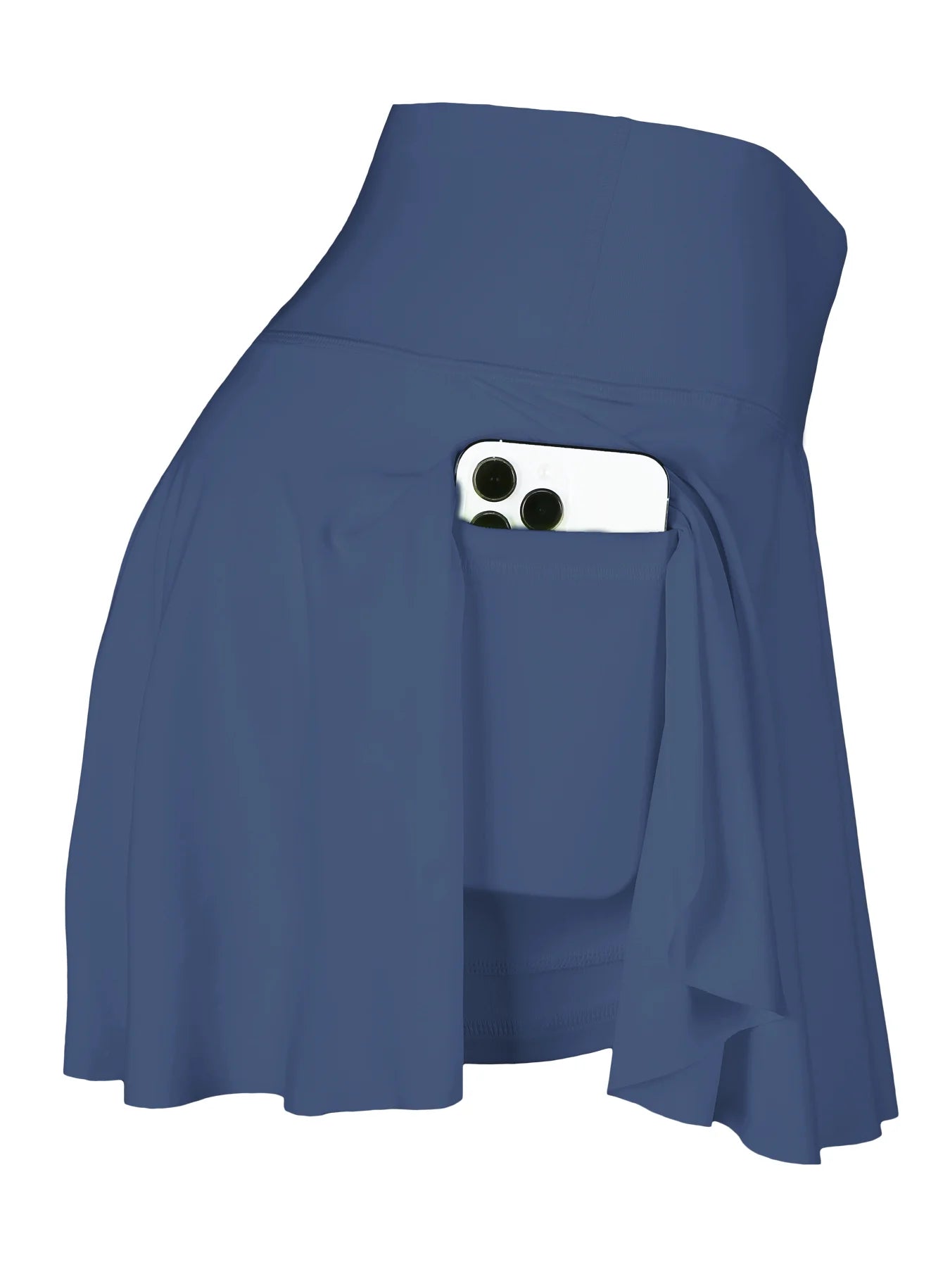 Women's Cross Waist Fake Two Pieces Sports Tennis Pockets Pant Skirt For Workout Fitness Badminton Yoga Fitness Running Marathon Good Vibrations