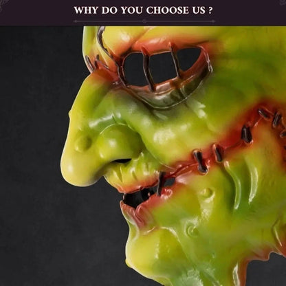 Blood Scar Halloween Witch Mask Facepiece Masquerade Dark Forest Mask Cosplay Old Man Face Scary Killer Devil Mask Halloween Good Vibrations