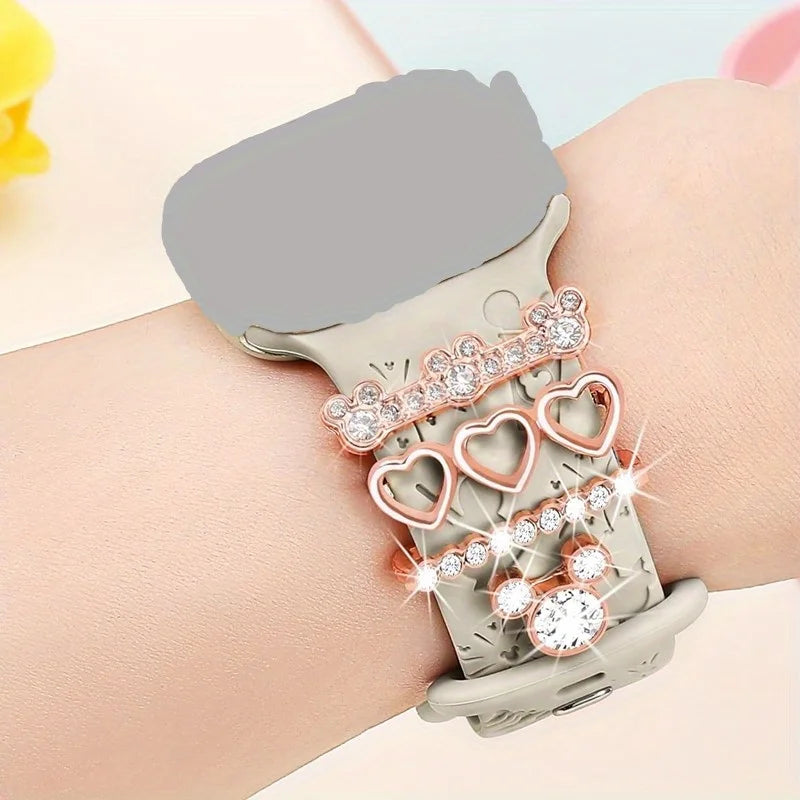 Adorable Cartoon-Themed Watch Strap Charms & Decorative Buckles for a Stylish Wristwear Upgrad Good Vibrations