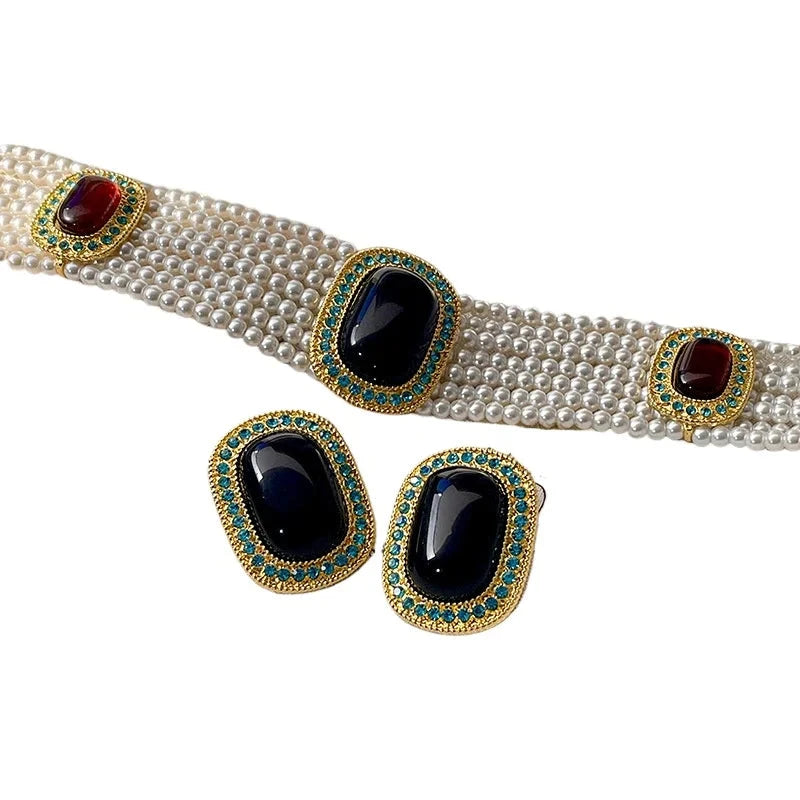 Modern Jewelry Luxury Temperament Geometry Simulated Pearl Necklace For Women Wedding Gifts Delicate Design Accessories Good Vibrations Adult Super Store