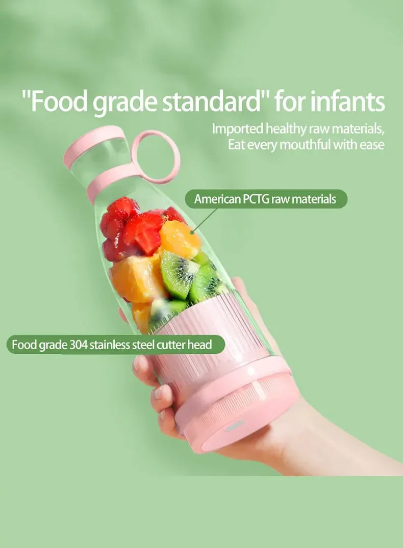 Electric Juicer Cup 6 Blades Blender Milkshake Machine USB Portable Fruit Milk Mixing Tool Mini Fresh Juice Blender Good Vibrations Adult Super Store