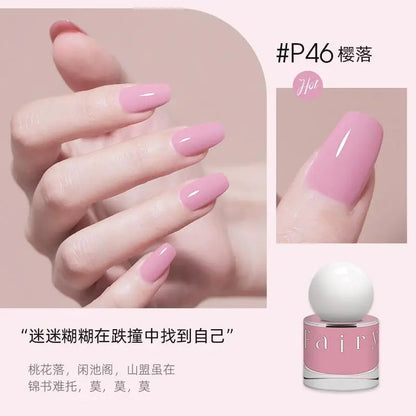 Nail Polish No Bake Quick Dry Lasting Non-peeling Nail Polish No Smell Summer White Light Bulb Nutrition Foot Nails Art Tools Good Vibrations