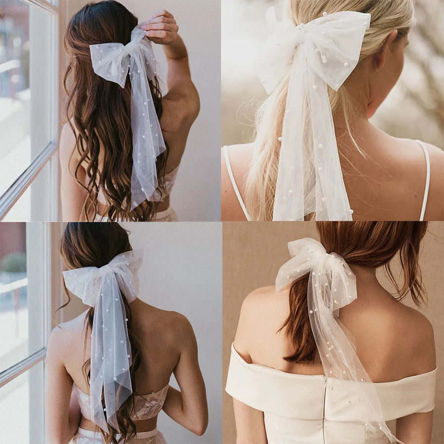 Bride Bridesmaid Bow Hairpin Bride To Be Bachelor's Party Achelorette Hen Party Bridal Shower Wedding Decorations Gifts Good Vibrations