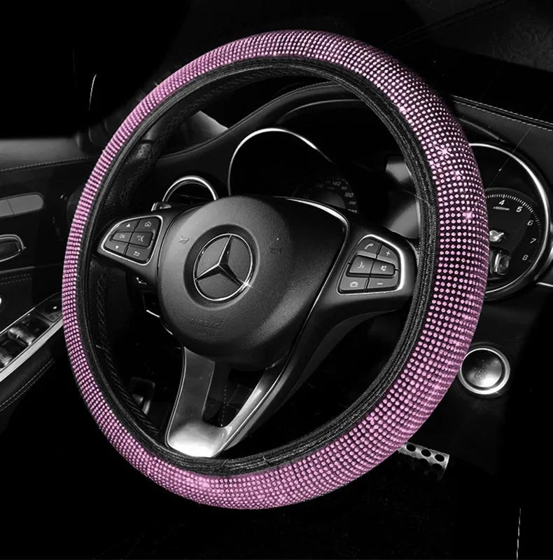 Automotive accessories embedded with pink diamonds, rhinestone interiors, essential car products - a variety of choices Good Vibrations Adult Super Store