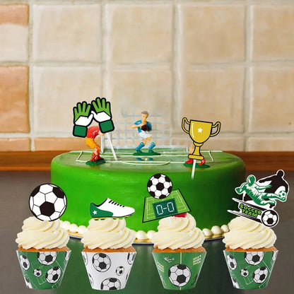 Football Party Disposable Tableware Boys Kids 1st Birthday Party Decorations Sports Soccer Theme Birthday Party Supplies Decor Good Vibrations