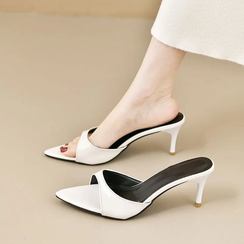 Women's High Heels Summer Slippers Women Sandals Fashion Classic Pointy Open Toe Stiletto Heels Sexy 2026 High-heeled Slippers Good Vibrations