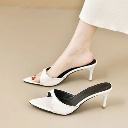Women's High Heels Summer Slippers Women Sandals Fashion Classic Pointy Open Toe Stiletto Heels Sexy 2026 High-heeled Slippers Good Vibrations