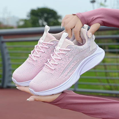Sneaker Women's Fashion Running Shoes Soft sole Tennis Shoes for Women Outdoor Mesh Sports Shoe Good Vibrations