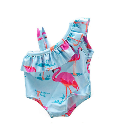 Cute Swimming Suit for 16-18Inch American Doll Sweet Heart Print Doll Swimsuit Clothes for 43Cm Newborn Baby Doll Kids Gift Good Vibrations