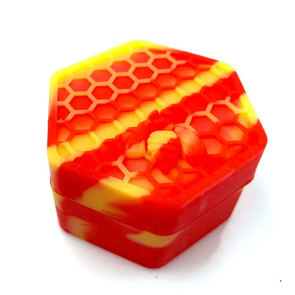 Wax Jar Silicone Box Bee Style for Oil Cream Box Easy To Hold and Carry Herb Container GOOD Vibrations Adult Super Store