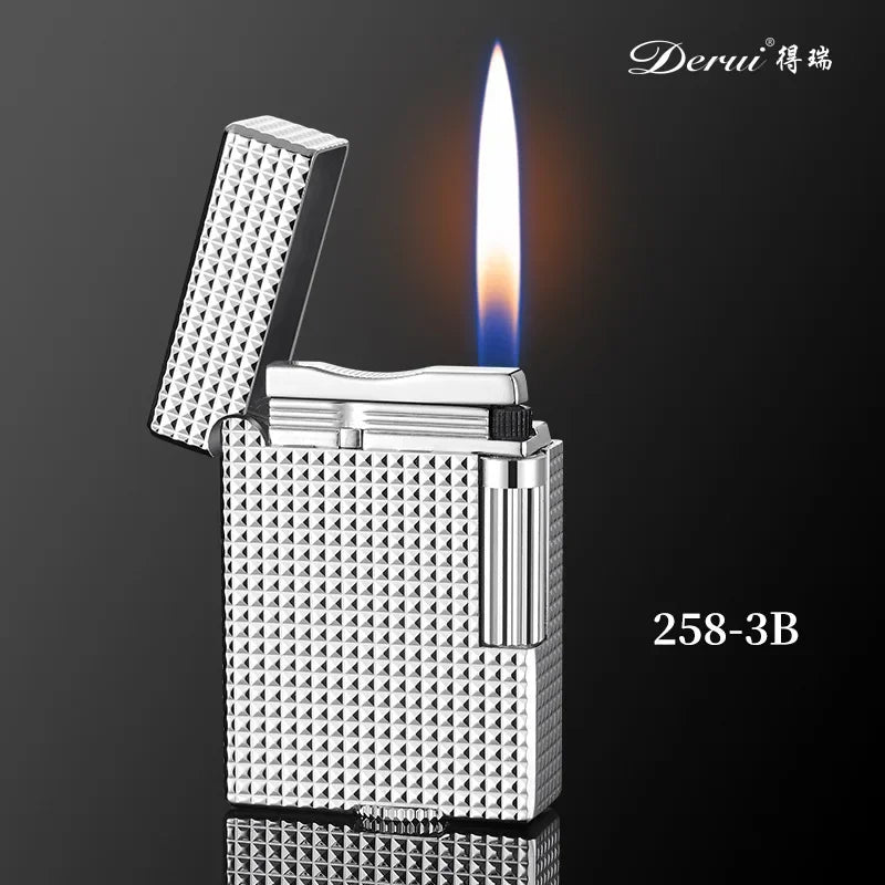 Metal Stripe Loud Lighter Unusual Lighters Cigarette Lighter Creative Wheel Lighter Butane Gas Lighter Open Fire Square Lighter Good Vibrations Adult Super Store