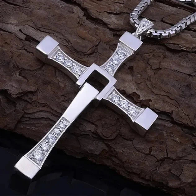 Cross Necklace For Men Fast and Furious 7 hard gas actor Dominic Toretto JN5655 Good Vibrations