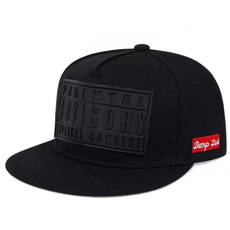 European and American cross-border hot three-dimensional letter printing baseball hat men and women flat brim hip-hop hat street Good Vibrations